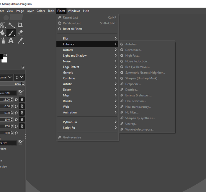 GIMP blur background LaptrinhX