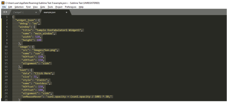 Sublime Pretty JSON Examples of Sublime Pretty JSON