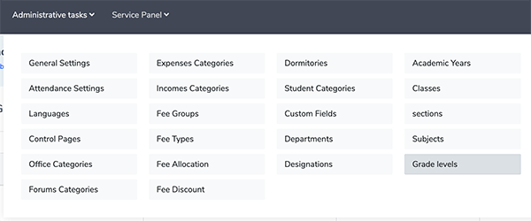 Add / Modify Grade Levels eLearning & Learning Resources