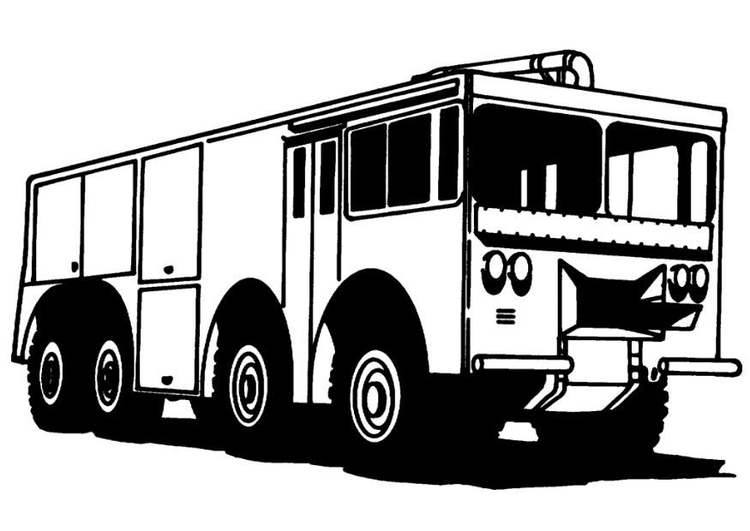Coloring Page fire engine free printable coloring pages Img 8167