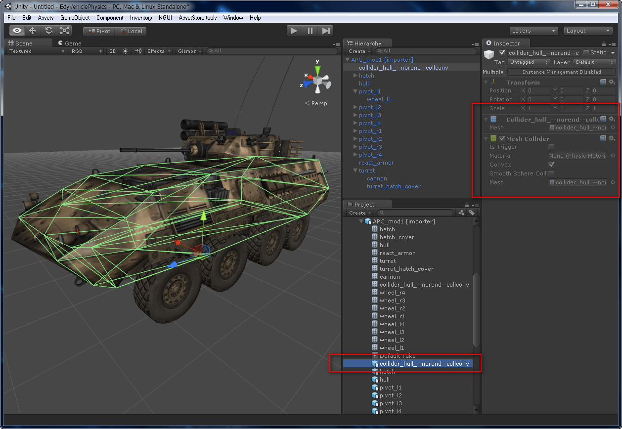 04 Unity3D Model collider