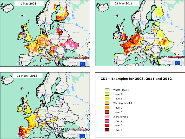 Mapping of drought conditions in Europe eps file