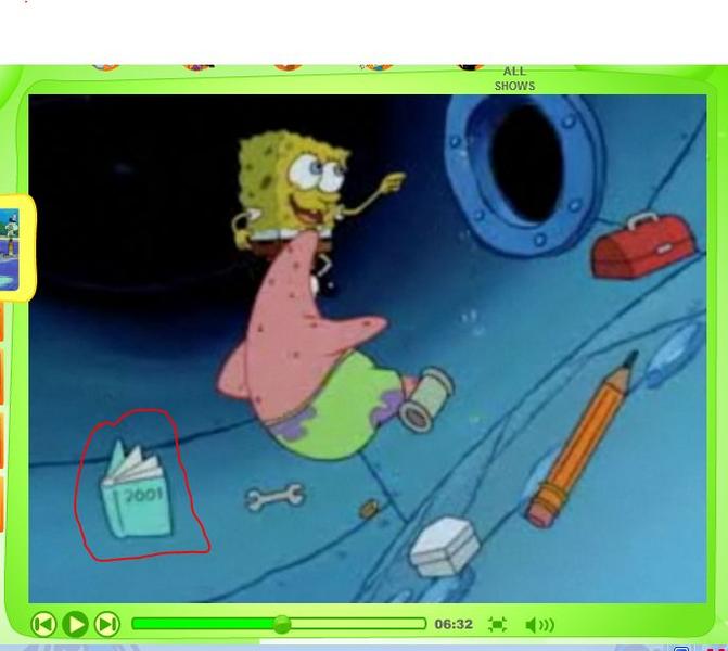 SpongeBob Squarepants Easter Egg 2001 a Space Odyssey