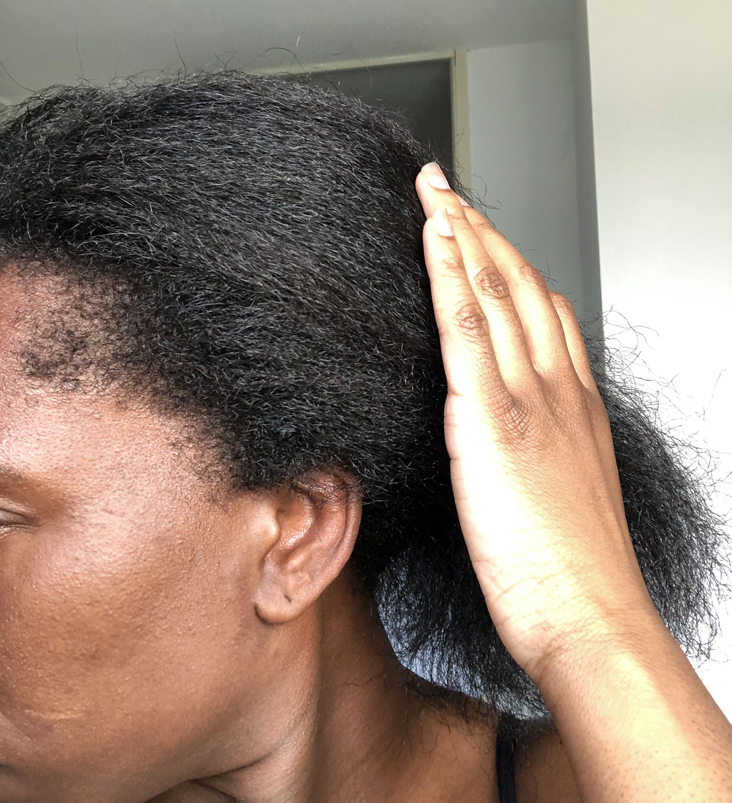 July; retouching my new growth with ORS NoLye Relaxer EEMSDIARY