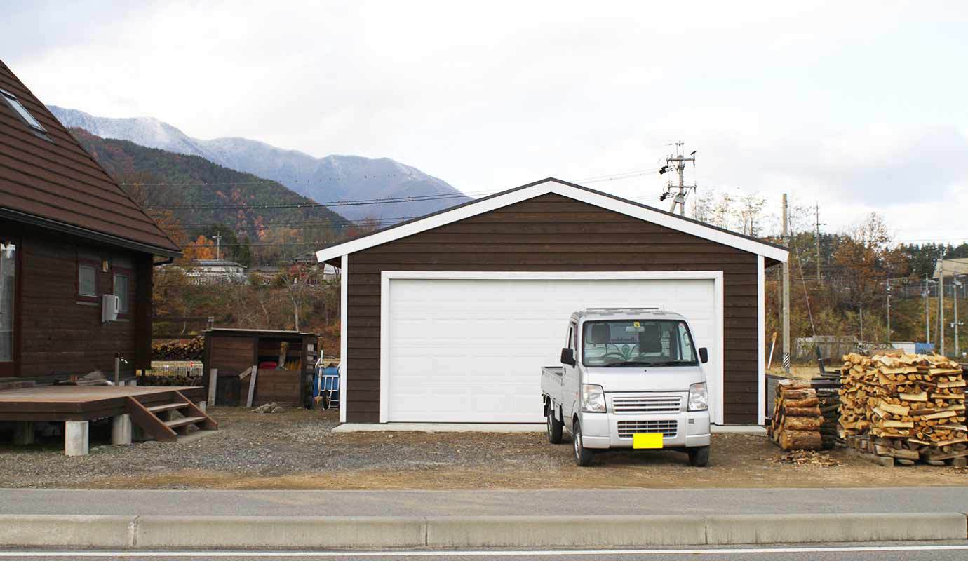 長野県2台用ガレージ・車庫│ガレージ・車庫・倉庫・物置なら株式会社イープラン
