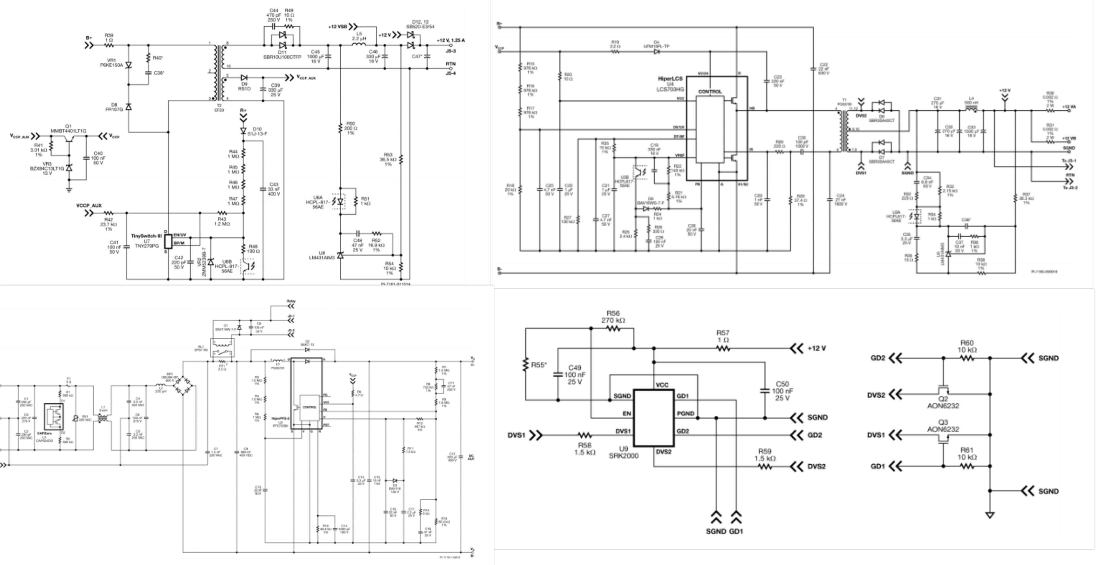 255 W 80 Plus Platinum Pc Power Supply Using Hiperpfs 2 And Hiperlcs Eeweb