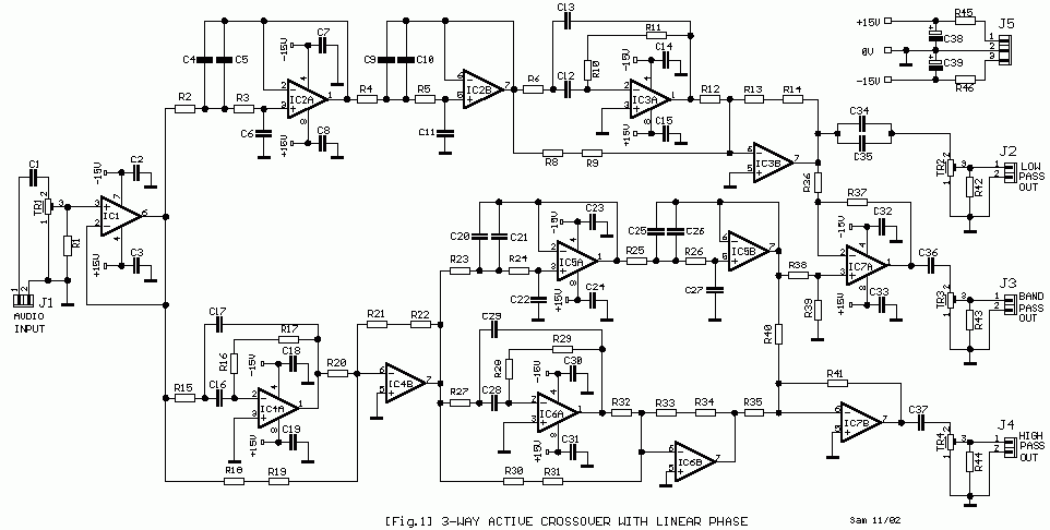 Linear Phase Response From 3-Way Crossover Circuit - EEWeb