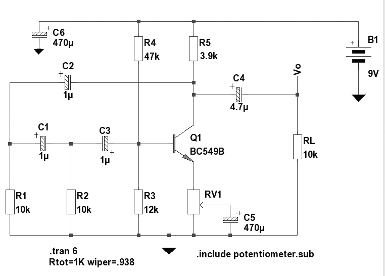 Low Frequency Wien Bridge Oscillator EE