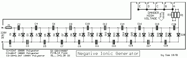 Negative Ion Generator Circuit - EEWeb