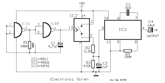 Electronically Designed Siren Circuit - EEWeb