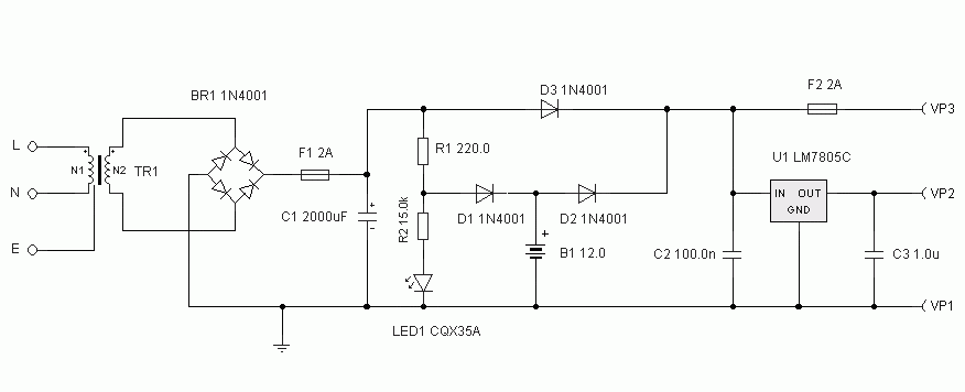 Uninterruptible Power Supply (UPS): Basic Circuit Diagram - EEWeb