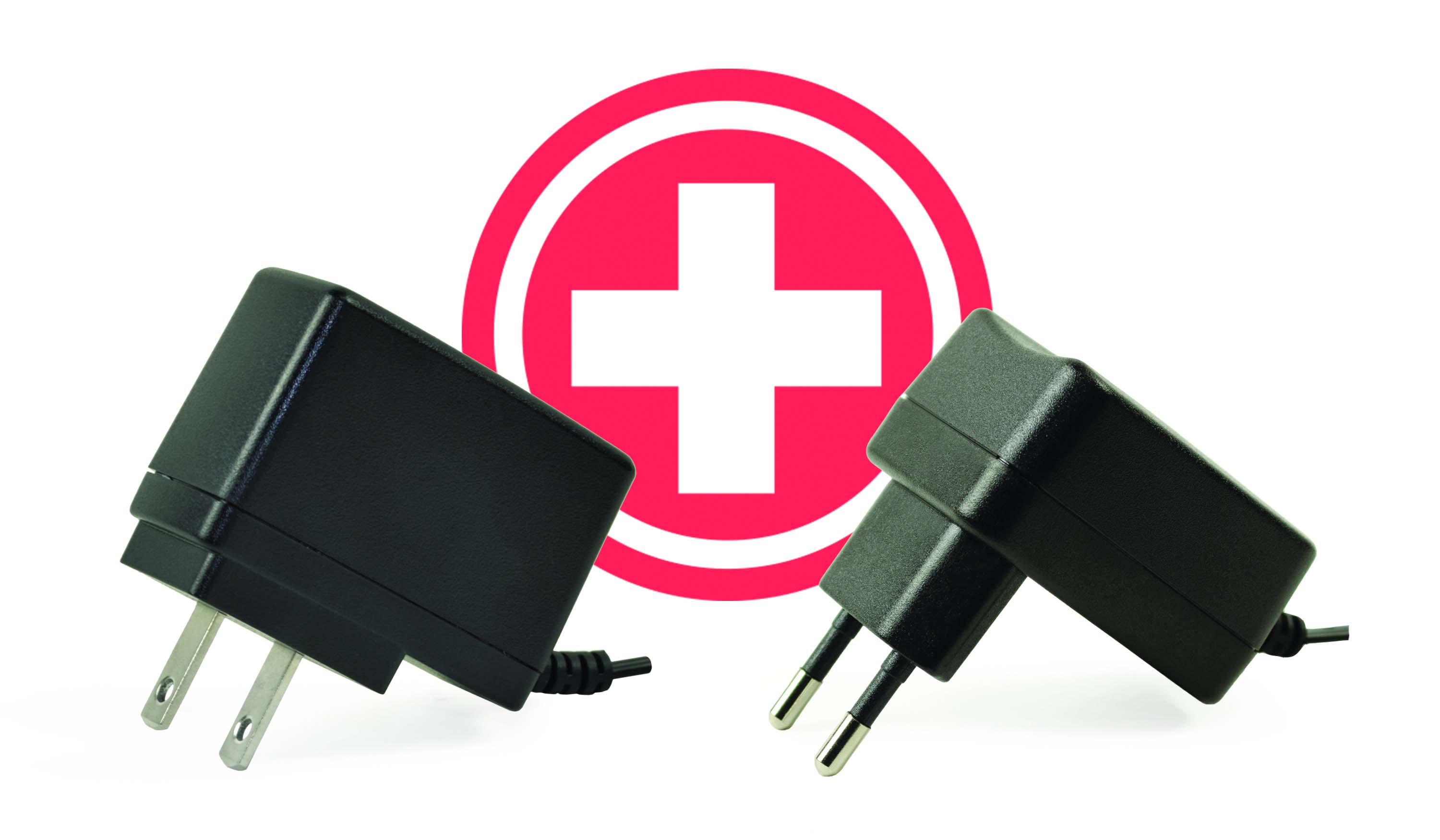 Medical wallplug power adapters follow IEC 606011 4th Edition safety