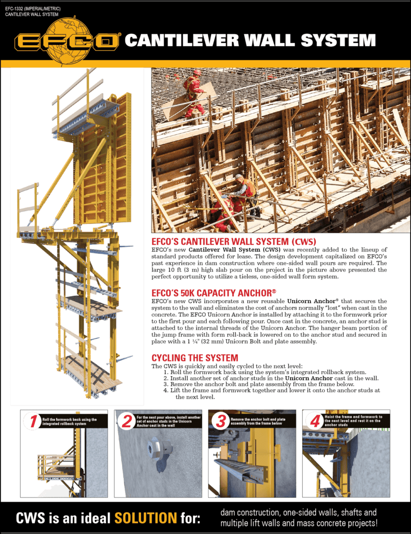 cantileverwallsystem EFCO Forms