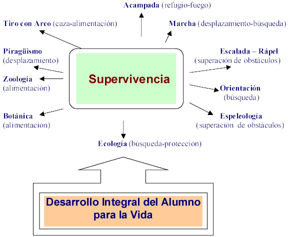Educando para la vida a través de la supervivencia