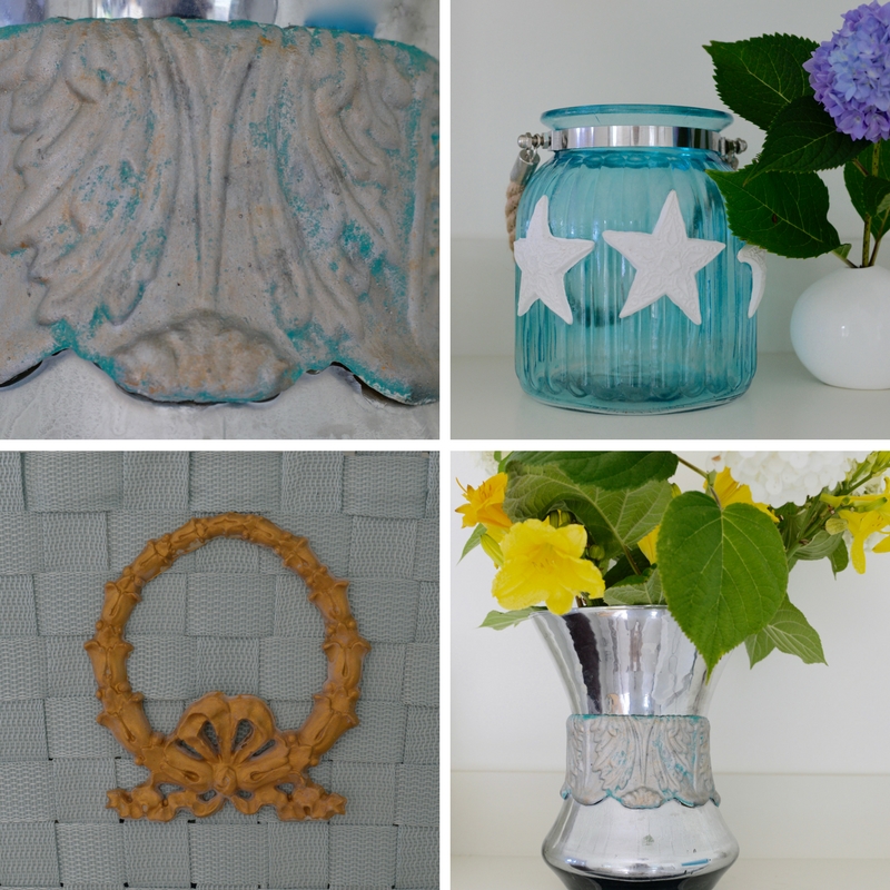 Bathroom Storage is a snap with Efex and a few baskets from Homegoods