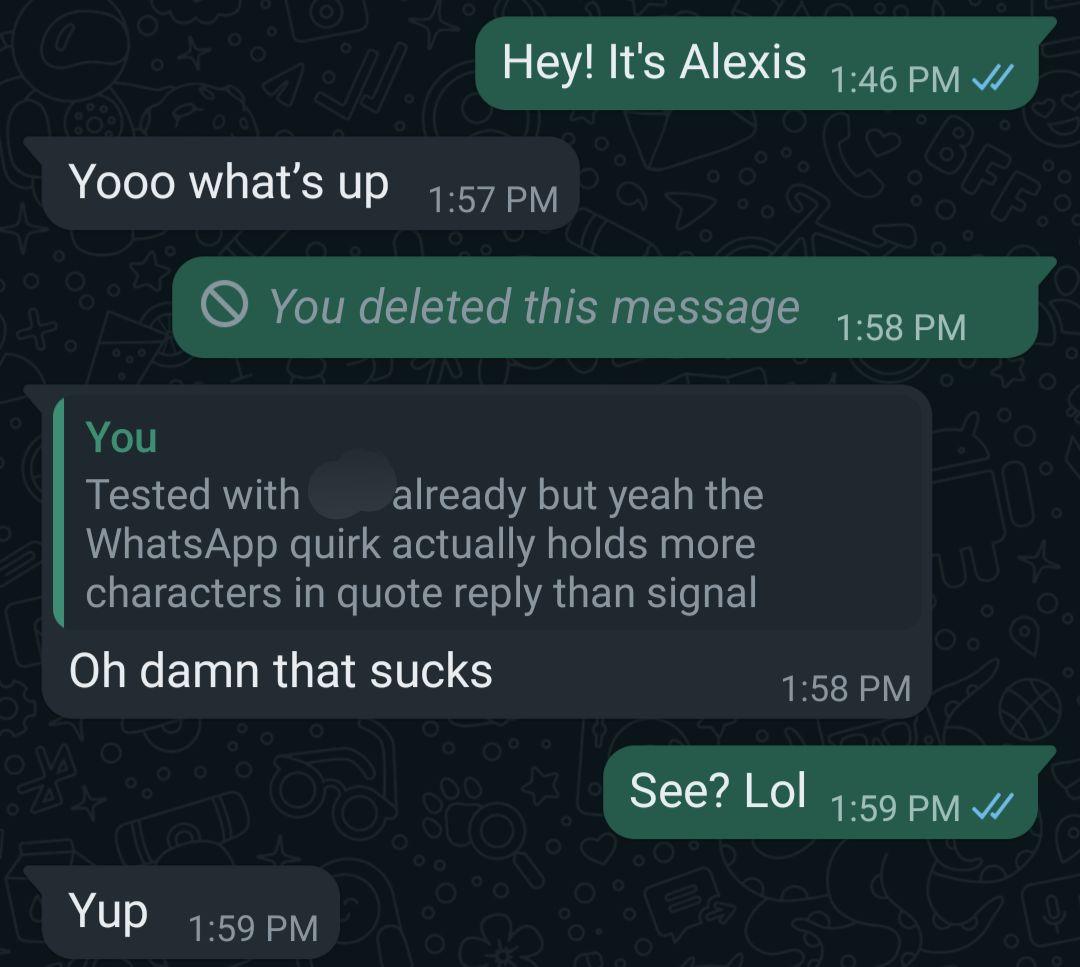 How Do Different Encrypted Messaging Apps Treat Deleted Messages