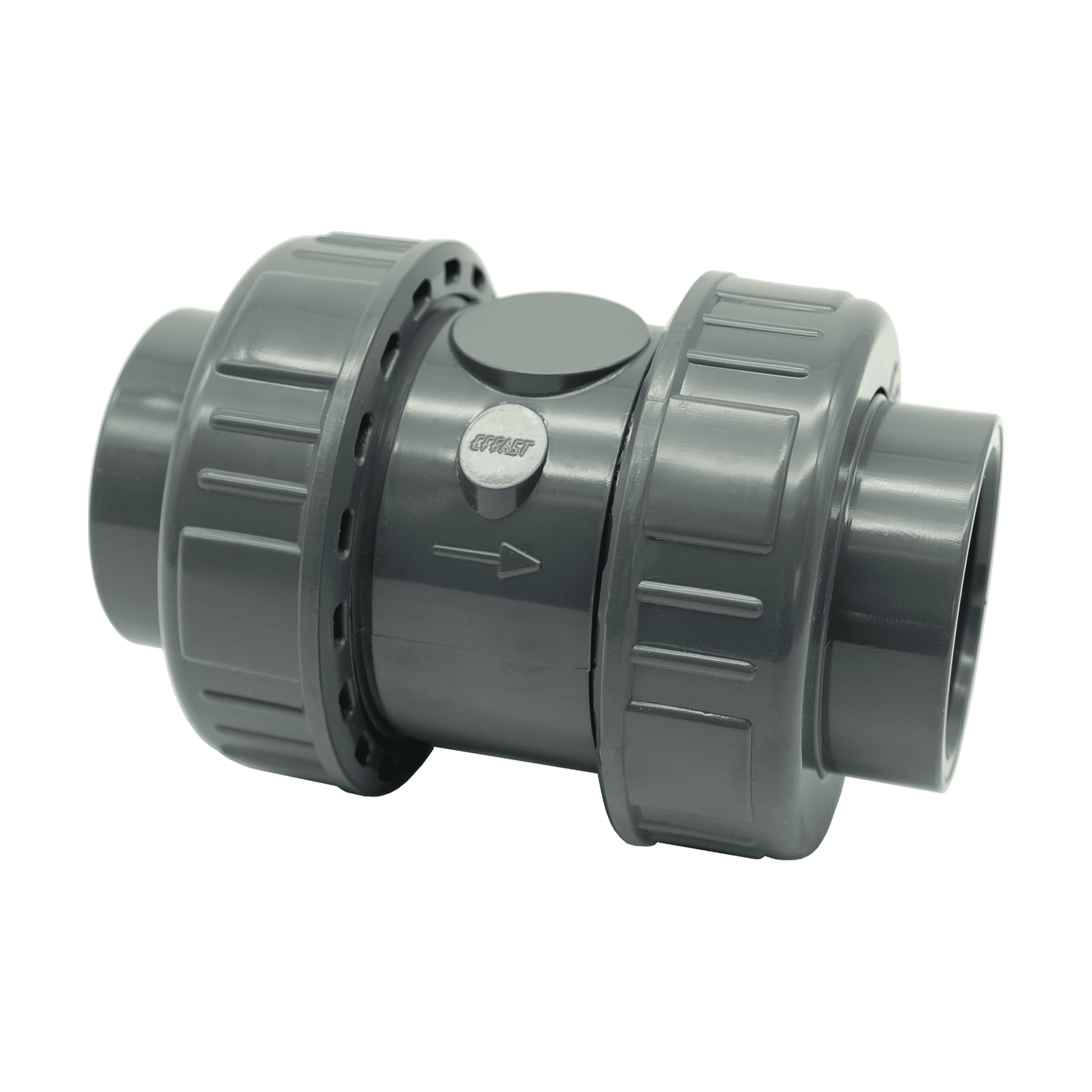 PVCU double union spring check valve CV EFFAST