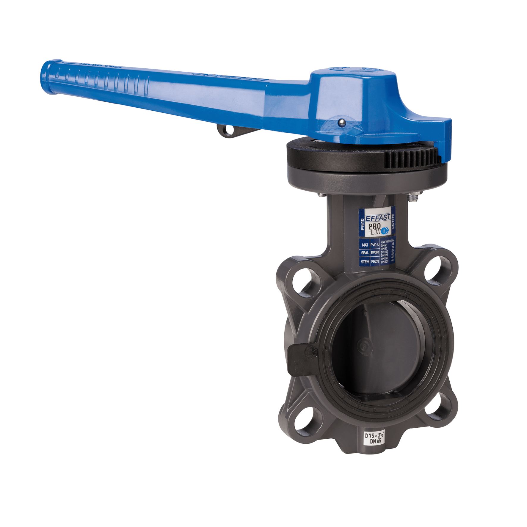 PVCU PROFLOW® H butterfly valve EFFAST