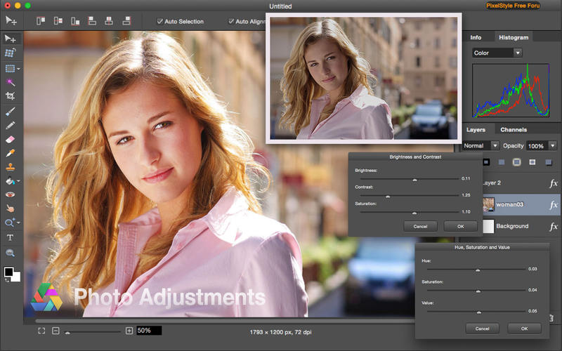 MAC Photo Editor PixelStyle Photo Editor for Mac