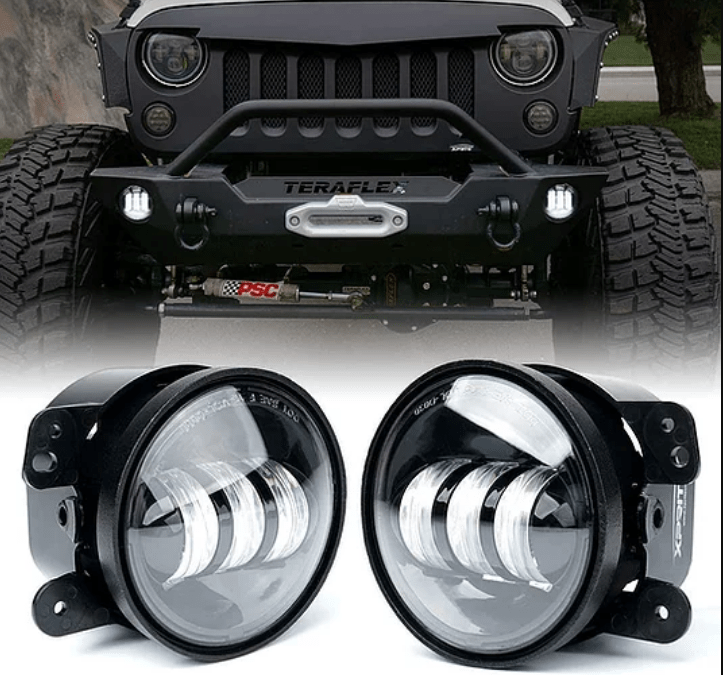 Jeep Wrangler 4″ Fog Light 30W w/o Halo Ring Efficient Express