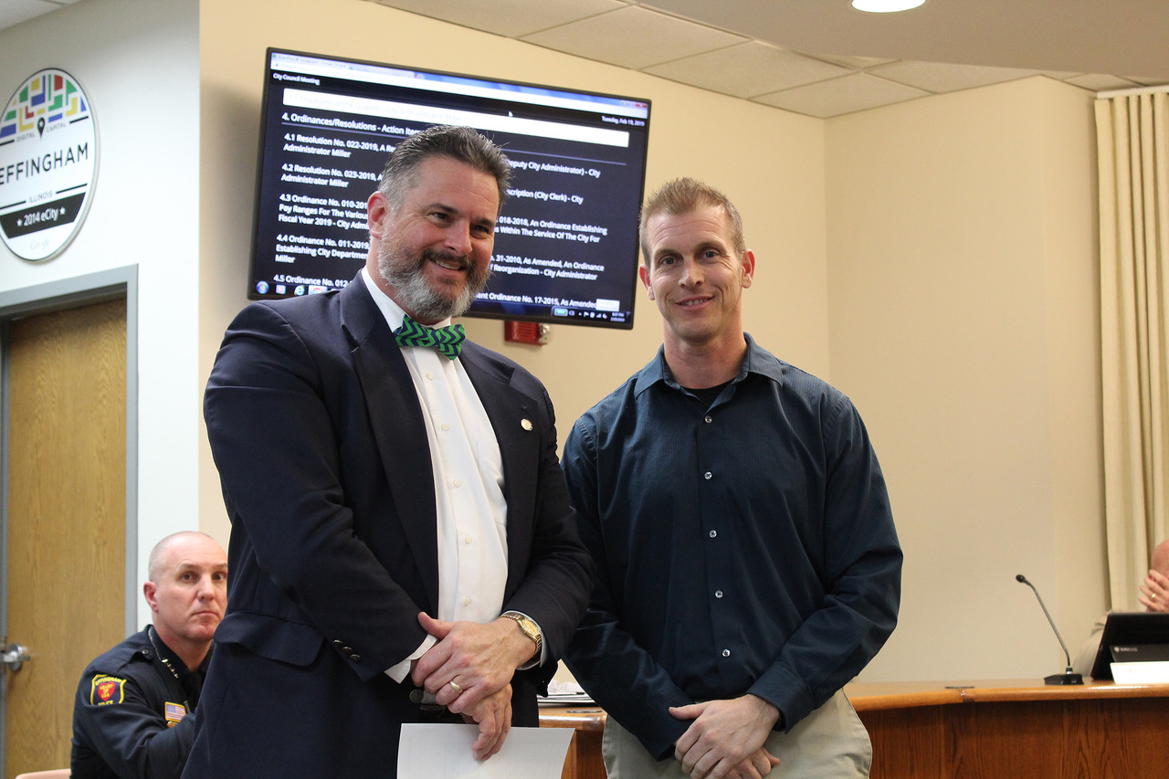 City Of Effingham Announces Employee Of The Quarter Effingham Radio