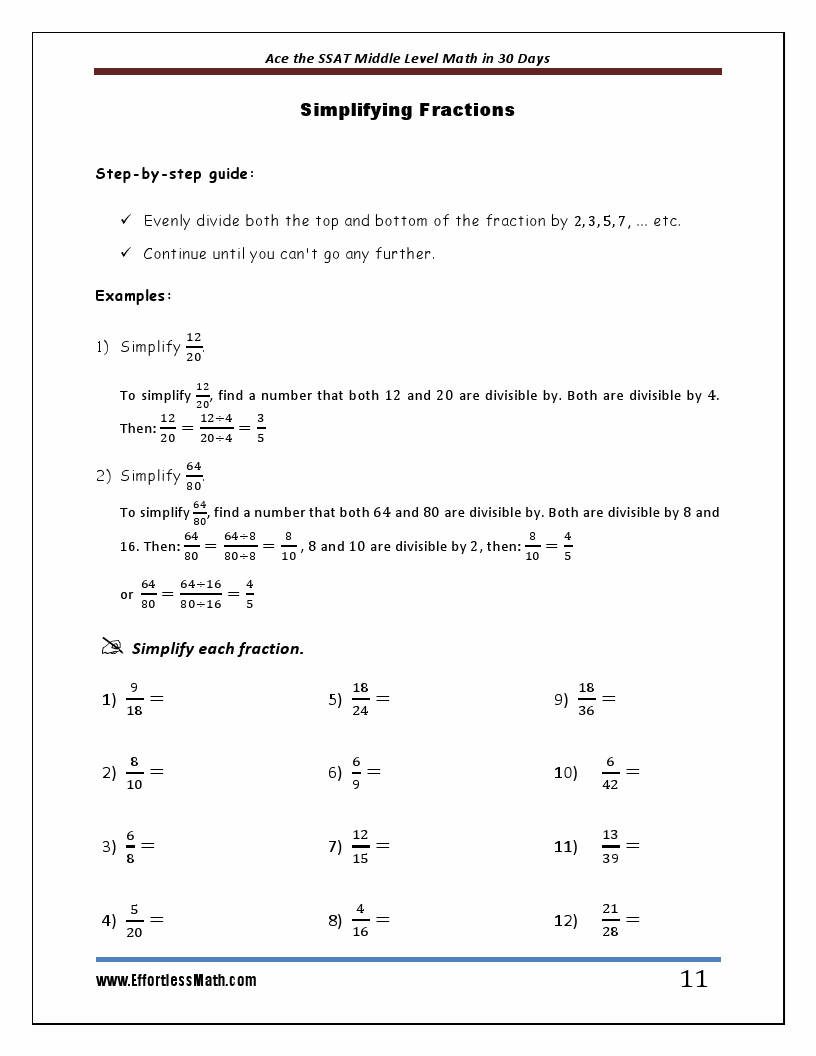 Ace the SSAT Middle Level Math in 30 Days The Ultimate Crash Course to