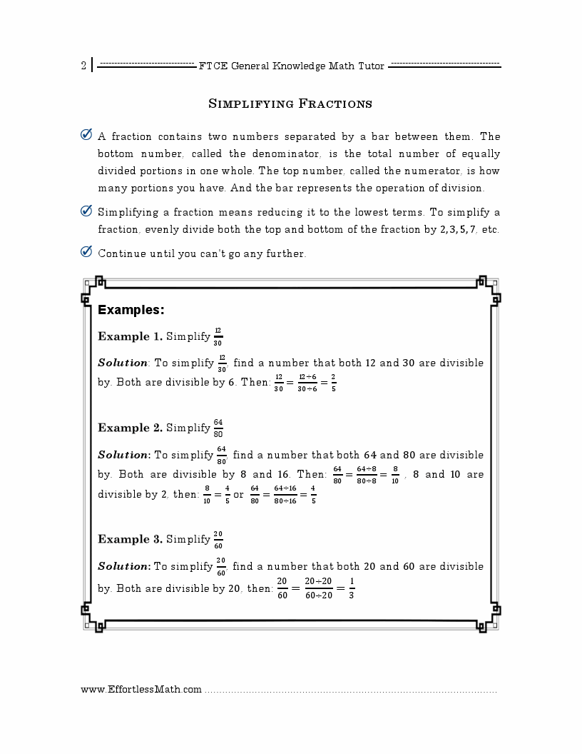 FTCE General Knowledge Math Tutor Everything You Need to Help Achieve