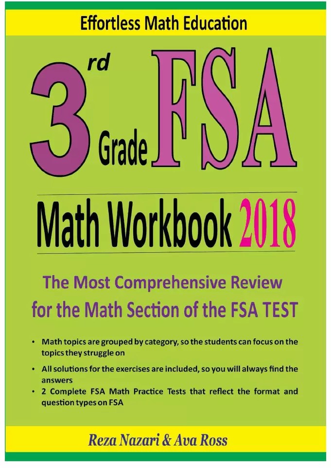 3rd Grade FSA Math Workbook 2018 The Most Comprehensive Review for the