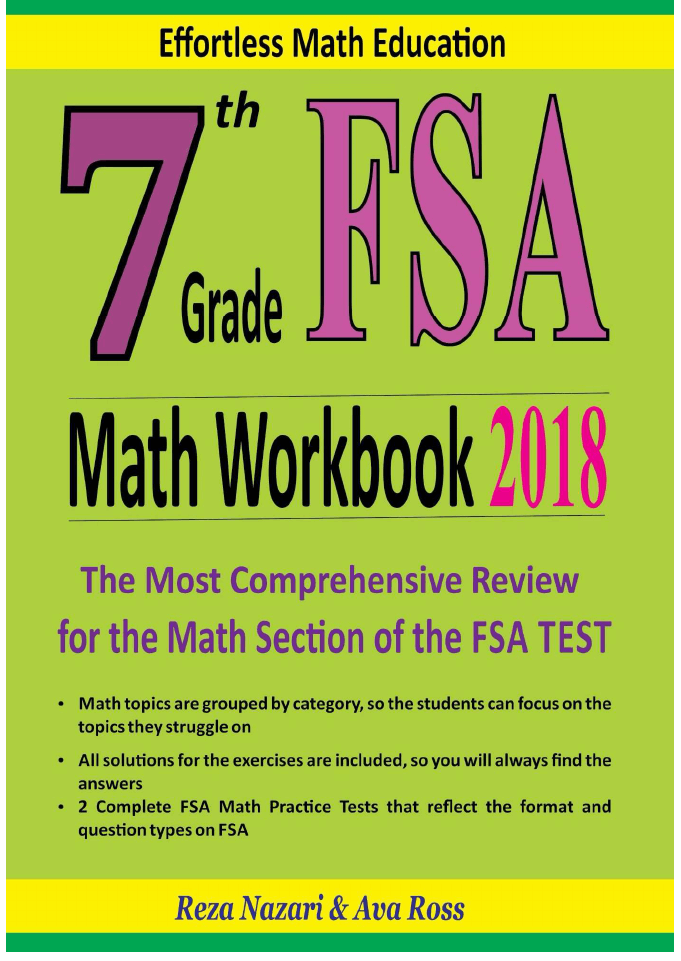 7th Grade FSA Math Workbook 2018 The Most Comprehensive Review for the