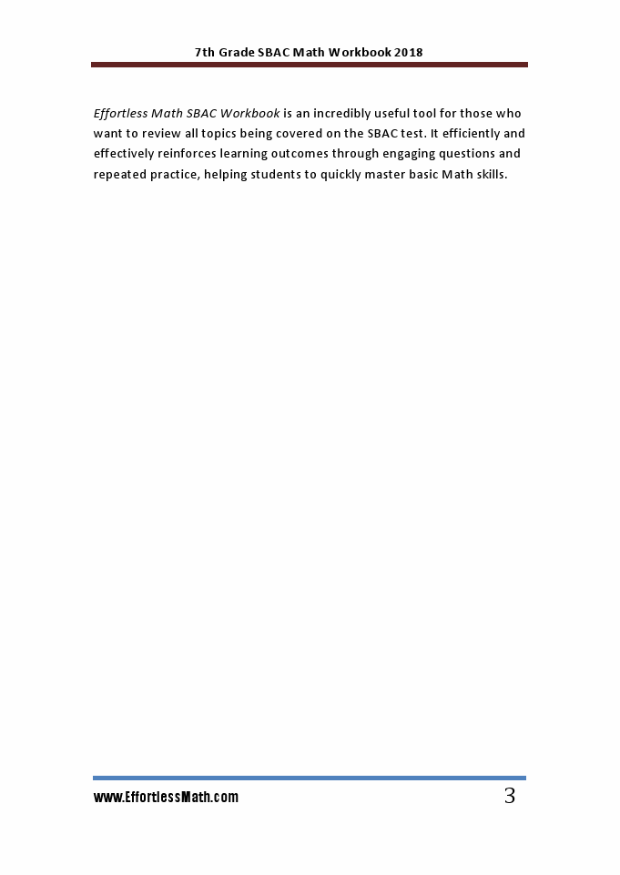 7th Grade SBAC Math Workbook 2018 The Most Comprehensive Review for