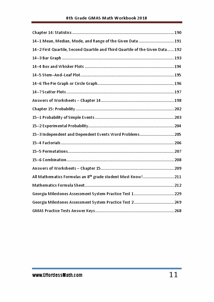 8th Grade Milestones Math Workbook 2018 The Most Comprehensive