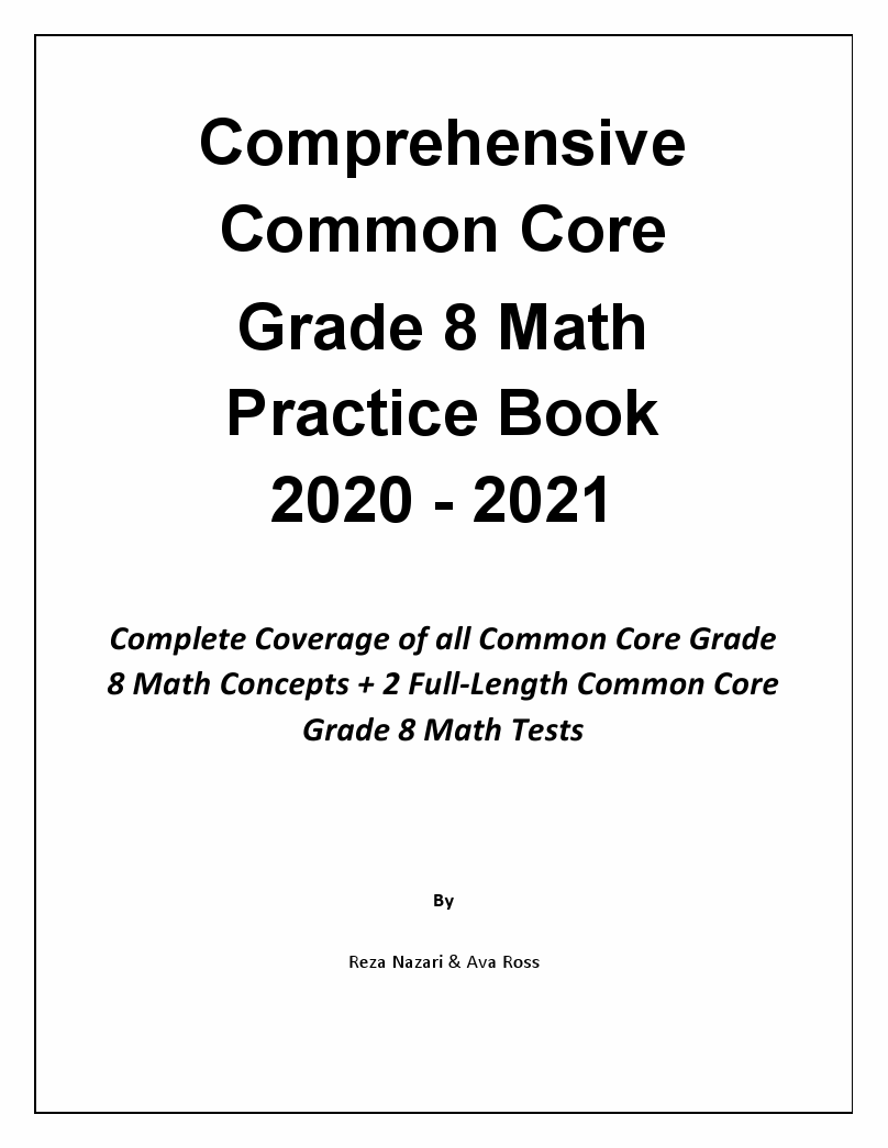 Comprehensive Common Core Grade 8 Math Practice Book 2020 2021