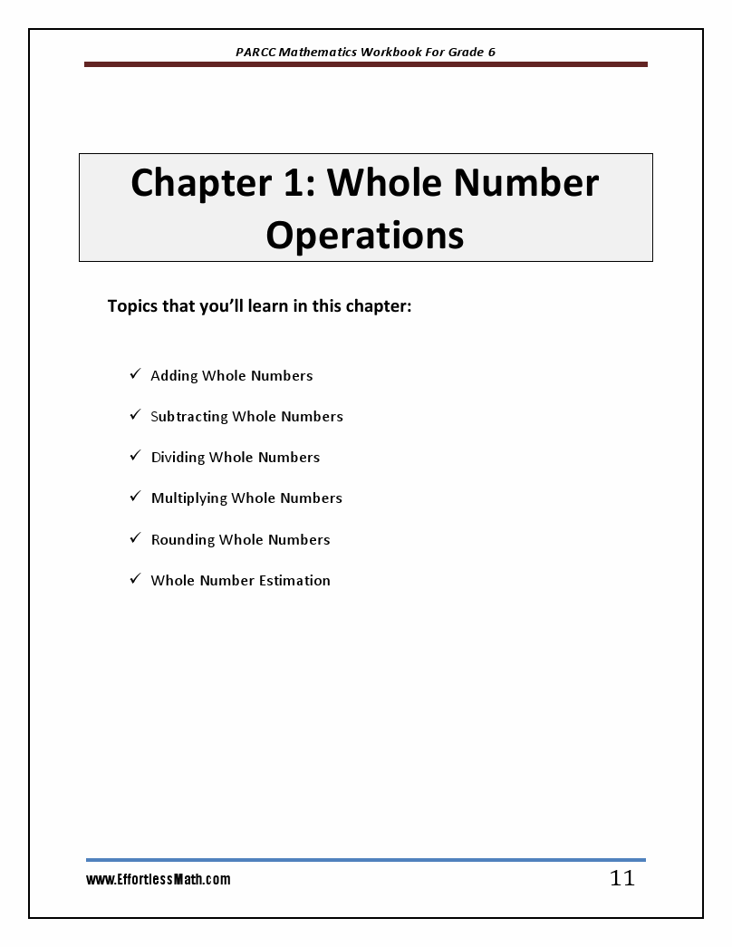 PARCC Mathematics Workbook For Grade 6 StepByStep Guide to Preparing