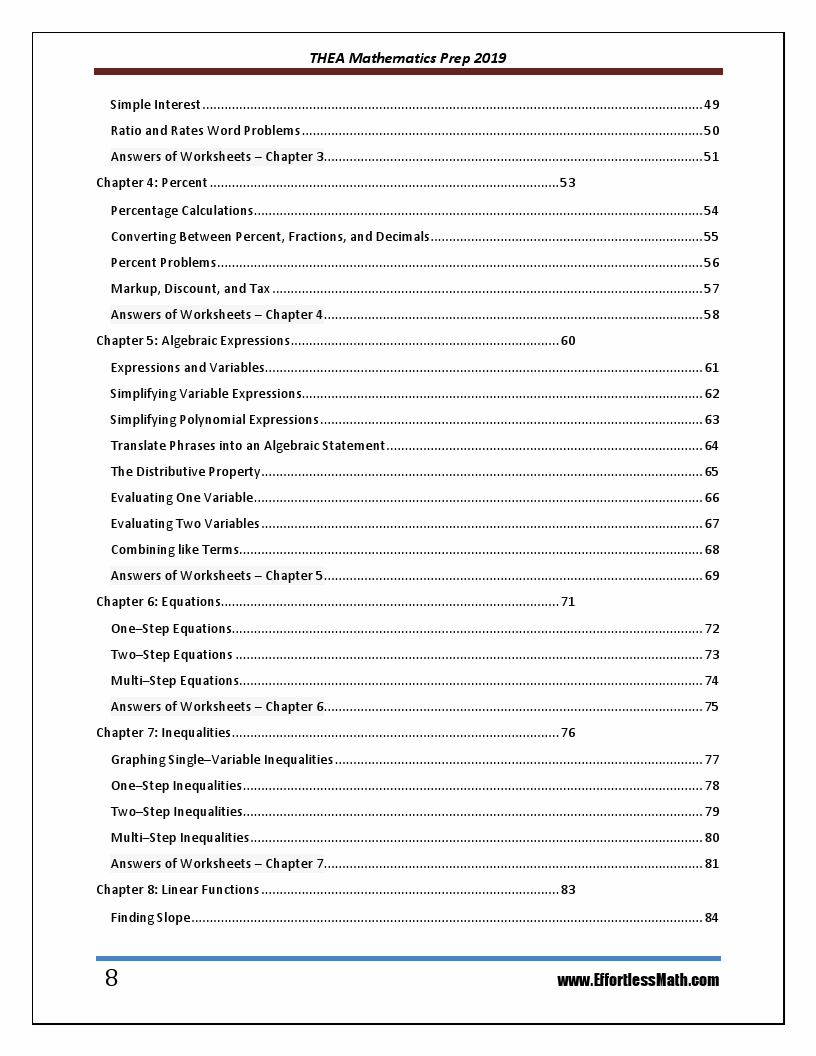 THEA Online Study Guide Home Pearson