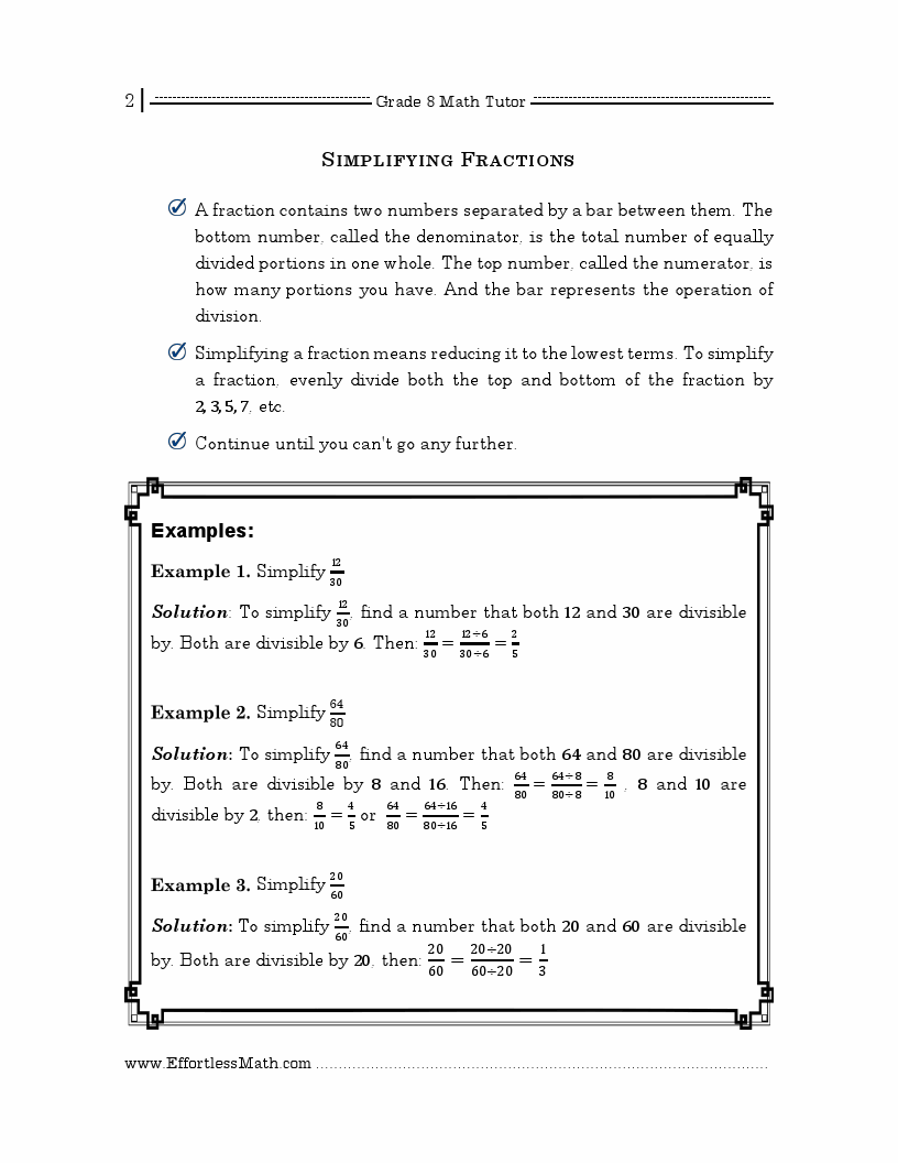 Grade 8 Math Tutor: Everything You Need to Help Achieve an Excellent