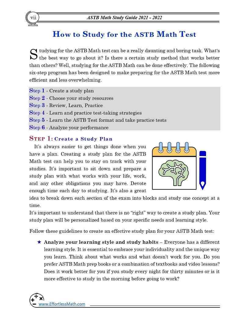 ASTB Math Study Guide StepByStep Guide to Preparing for ASTB Math Study Guide StepByStep Guide to Preparing for
