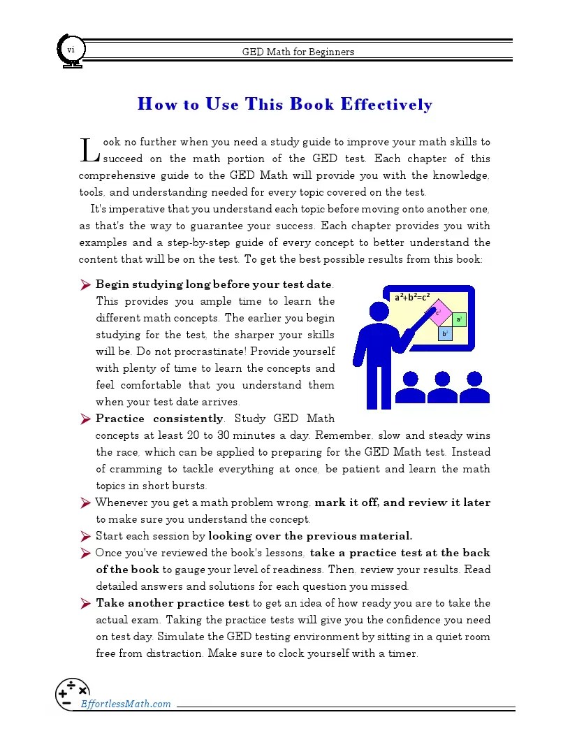 GED Math for Beginners: The Ultimate Step by Step Guide to.