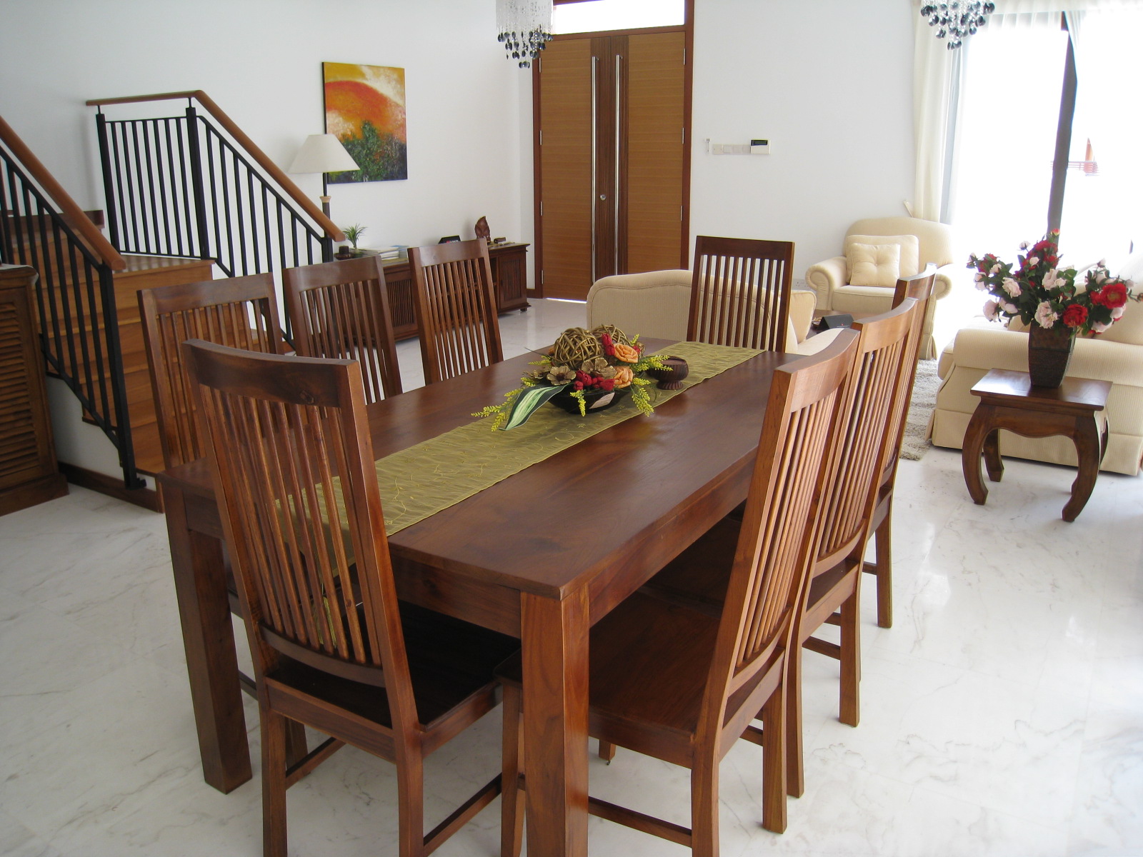 Product Zen Teakwood Dining Table Expats Furniture Rental