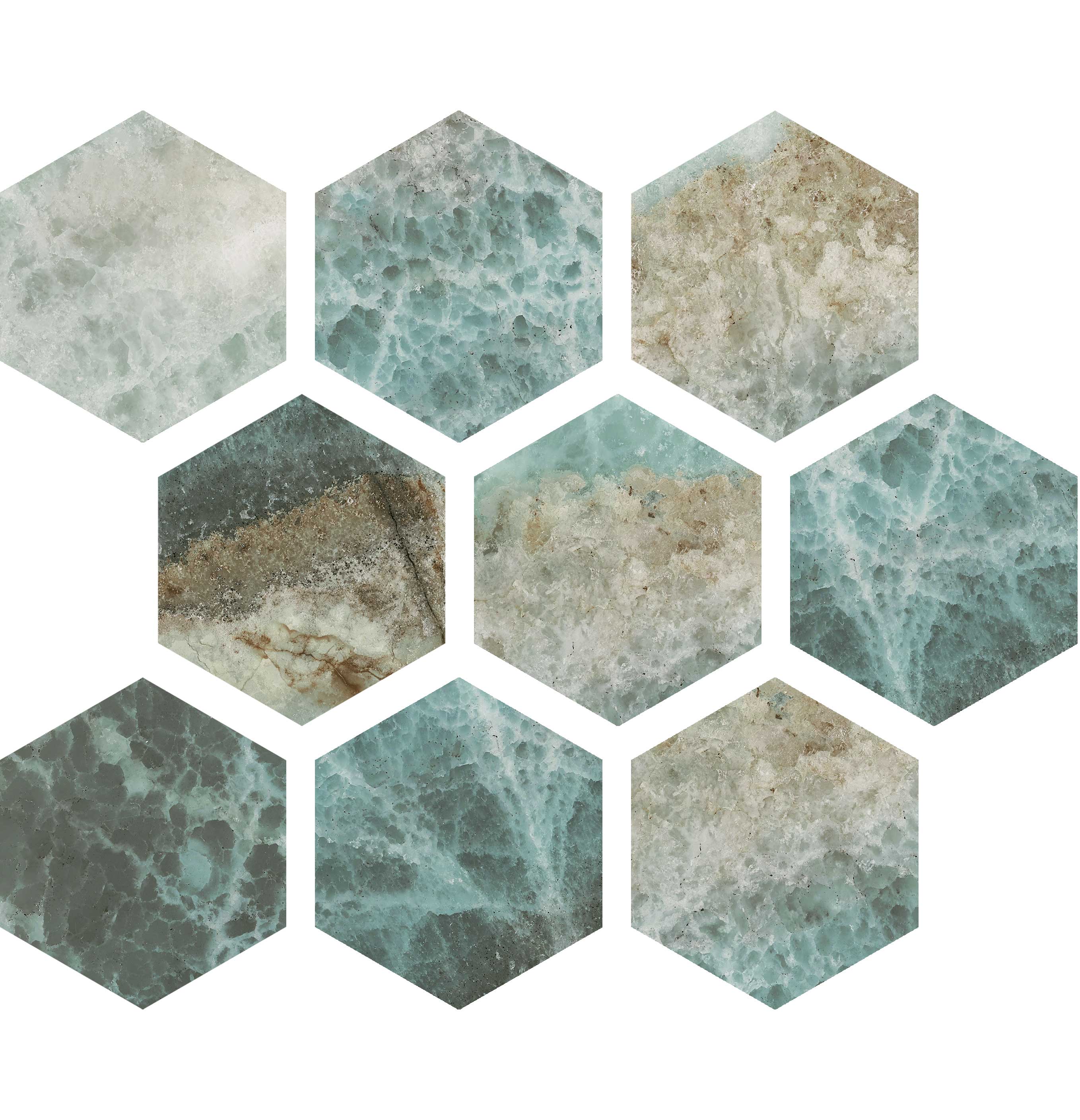 10X11,6 GREENPORT YESIL ALTIGEN FILELI Ege Seramik Seramik Karo