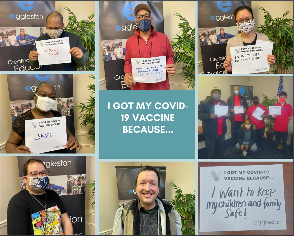 I got my covid vaccine because Eggleston Services VA
