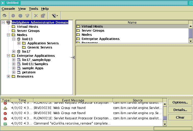 Configuring WebSphere Application Server 4.0 to work with the eG Agent