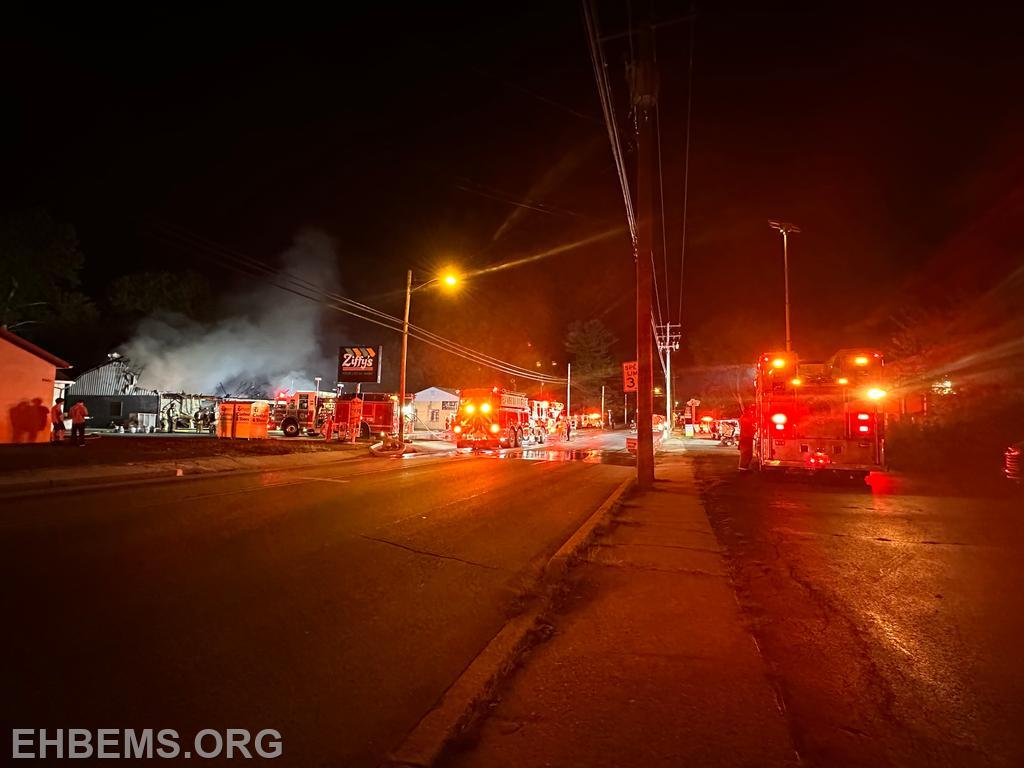 Working Building Fire In Honey Brook Borough Elverson Honeybrook EMS