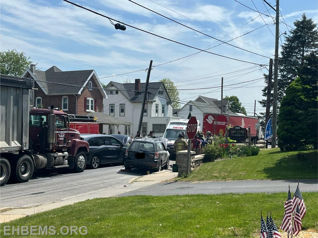 Accident Reported With Entrapment And Fire In Honey Brook Borough