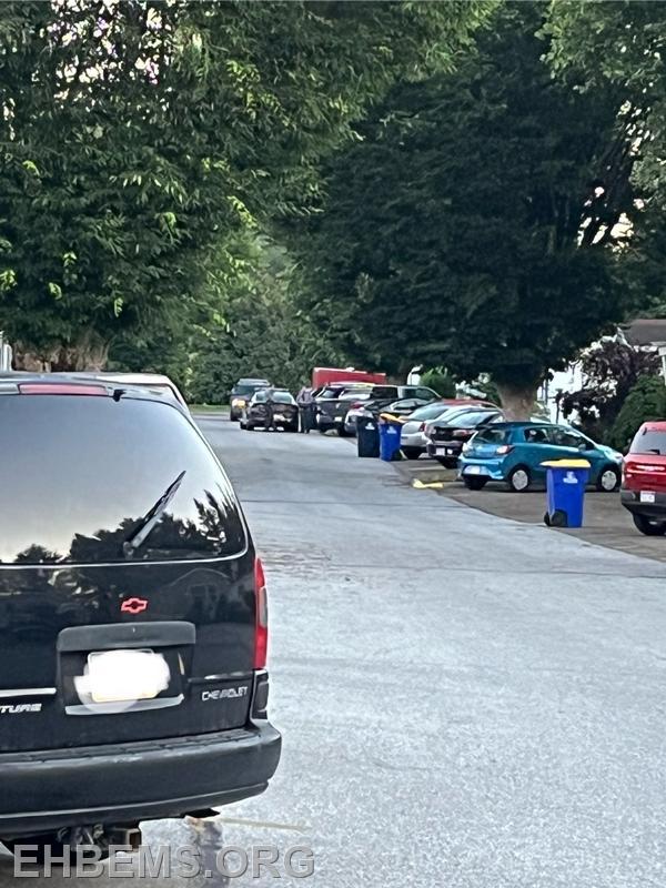 Ambulance And Fire Police Assist At Police Incident In Honey Brook