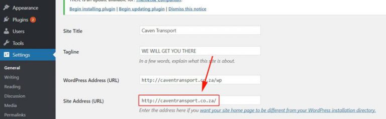 How to move Wordpress to the root directory eHost