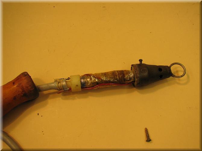 Wibre Eleltrischer Gasanzünder mit Holzgriff 50er Jahre www