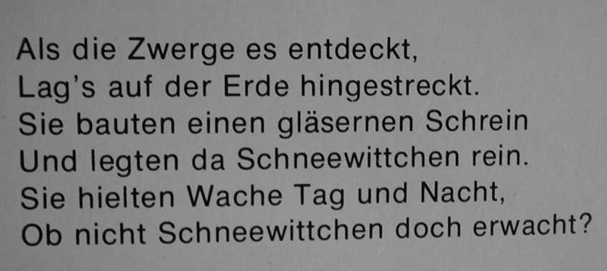Bilderbücher 60iger Schneewittchen