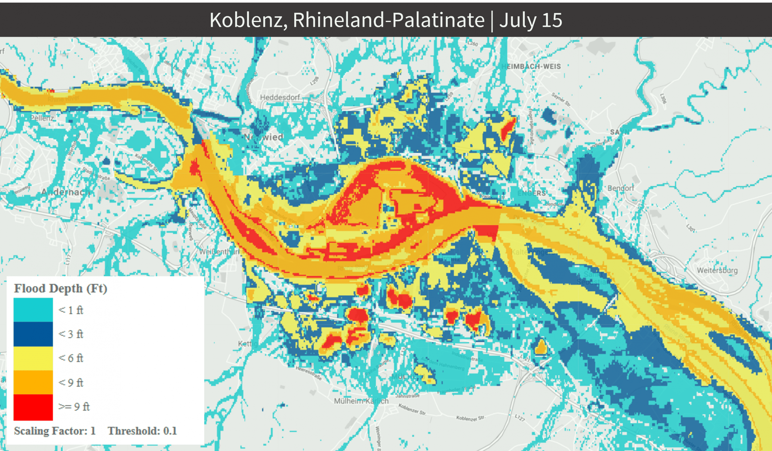 2021 Germany Flood Map