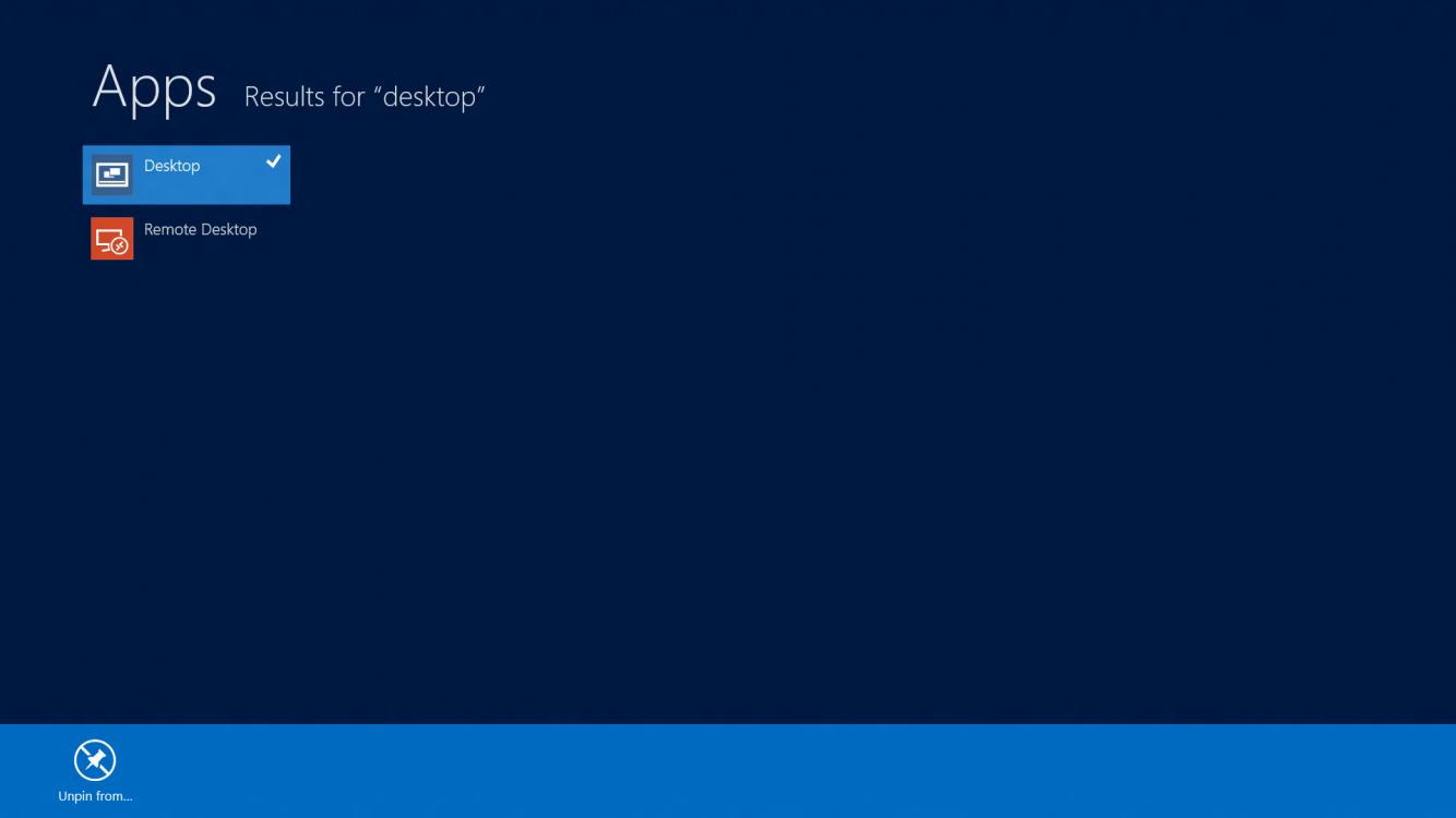 Solved Can't find "show desktop" tile on Metro start screen Windows