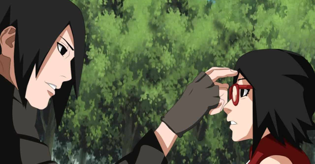 Boruto Sasuke se mostra preocupado com sua filha em cena